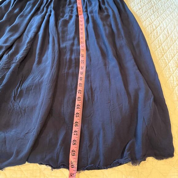 PAPAYA Backless Maxi Dress Blue Sz S Mermaid Core Fairy Core Sexy Coquette Boho - Picture 6 of 7